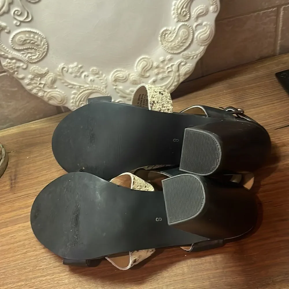 DIBA Tred 3 Strap Heels - 8 - Great Condition